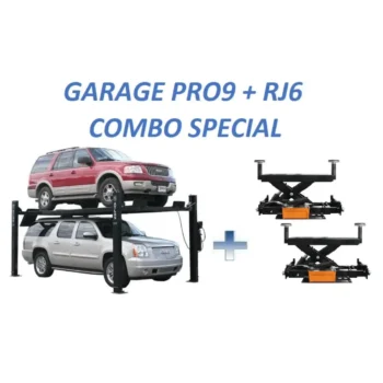 Atlas Pro9000 4 Post Lifts with RJ6 Rolling Jacks